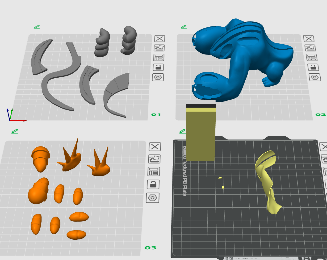 Miniatura 2 do modelo 3D 宝可梦 Mega巨沼怪（分件打印，无需AMS,10CM）