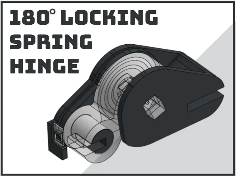 180° Locking Torsion Spring Hinge