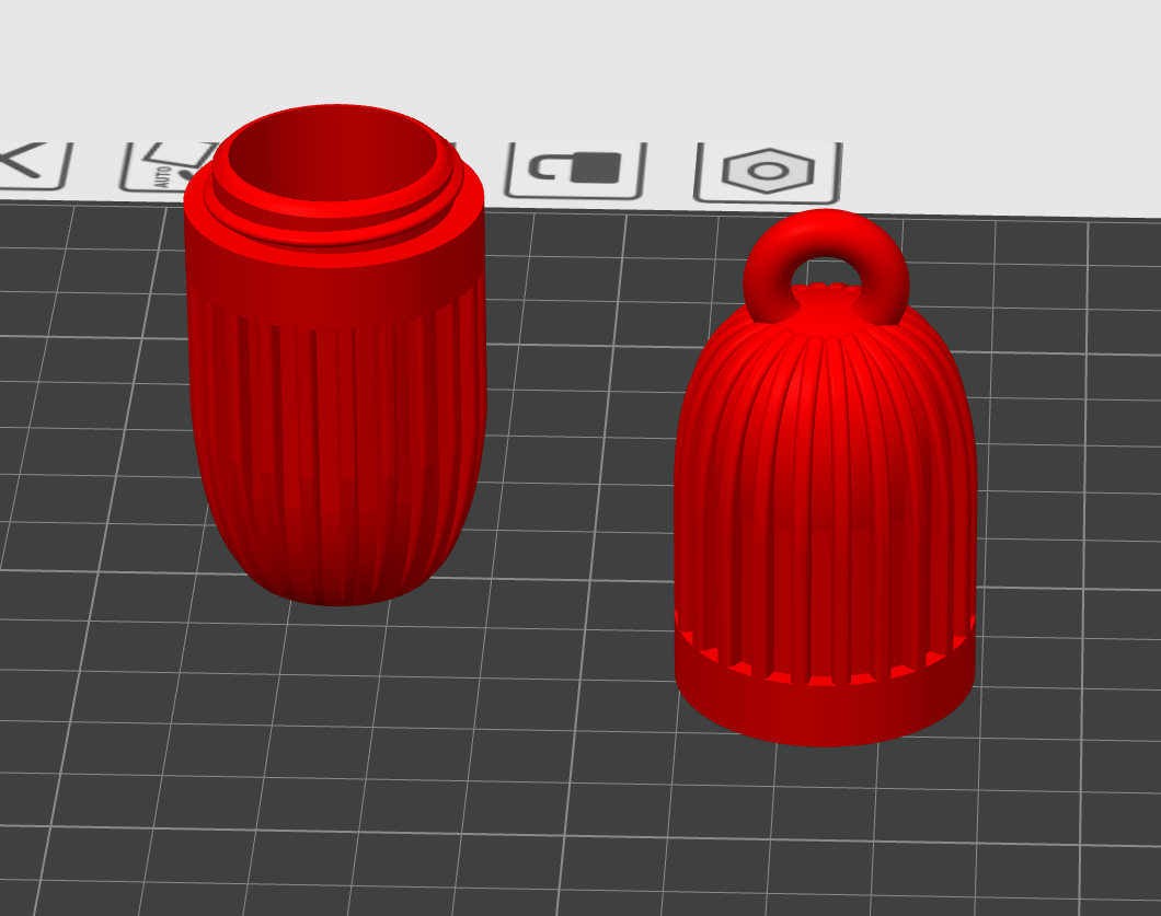 Miniatura 3 do modelo 3D Ribbed Lip Balm Holder (Straight & Spiral)
