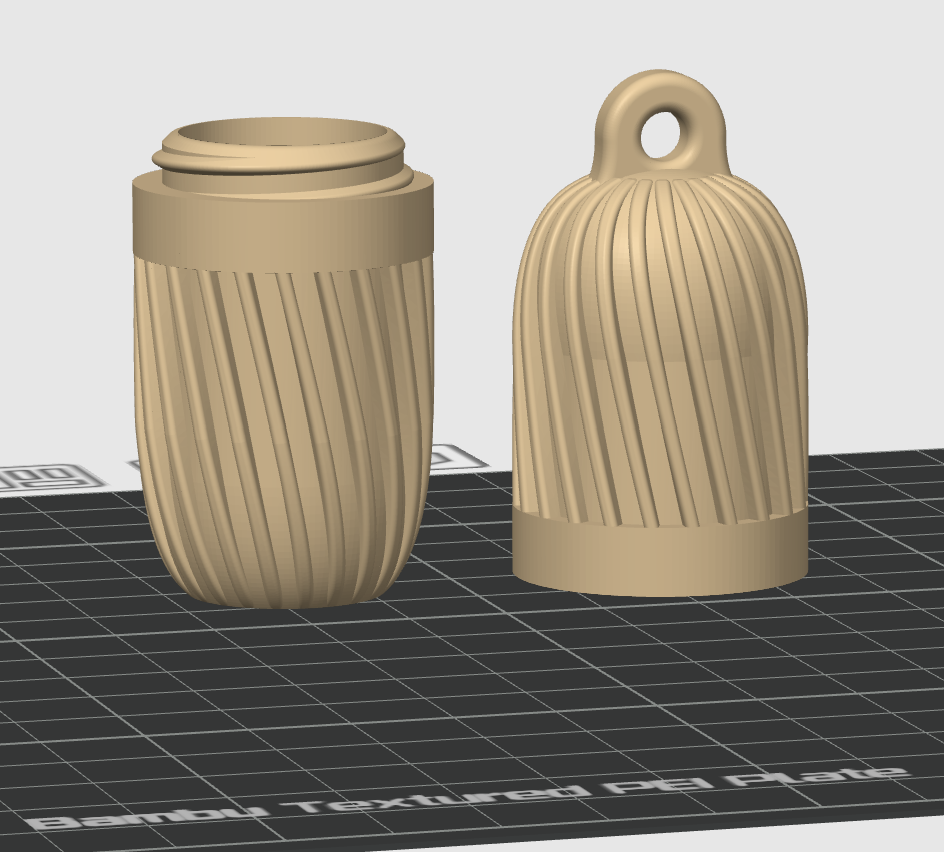 Miniatura 2 do modelo 3D Ribbed Lip Balm Holder (Straight & Spiral)