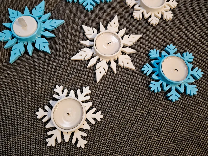 Snowflake Tealight Holders
