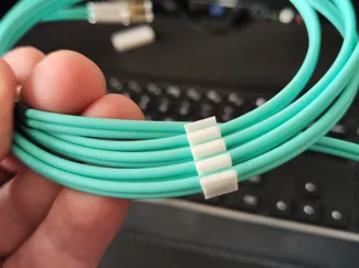 OM3 Fibre optics LC cable comb 10x2