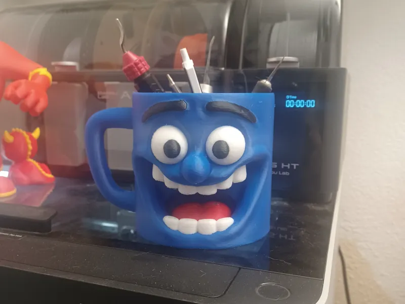 Funny Coffee Mug Pencil Holder AMS