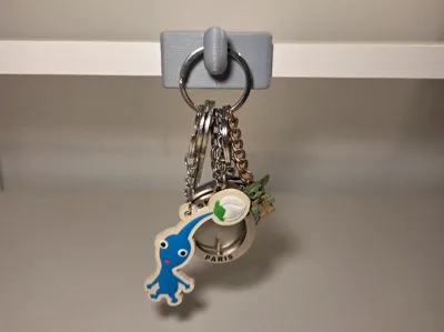 Customizable Clip-On Shelf Hook / Key Holder