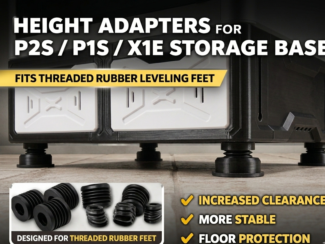 FEET ADAPTERS FOR P2S / P1S / X1E STORAGE BASE