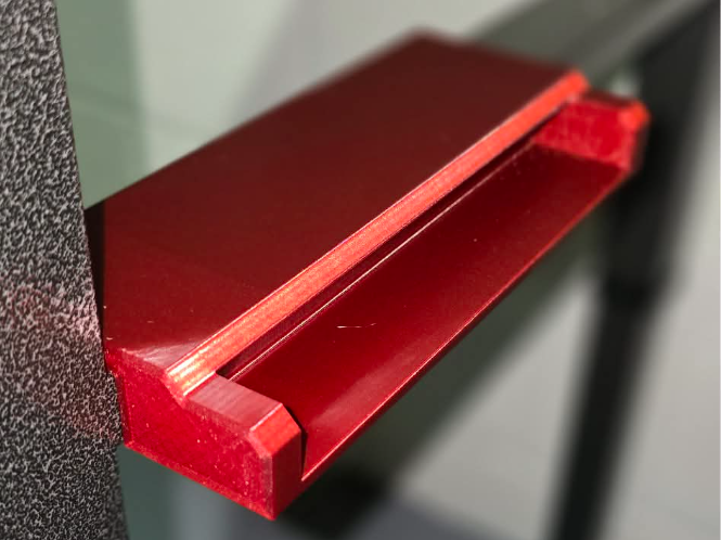 No-Drill Desk Crossbar Shelf Bracket for 1x8 Board