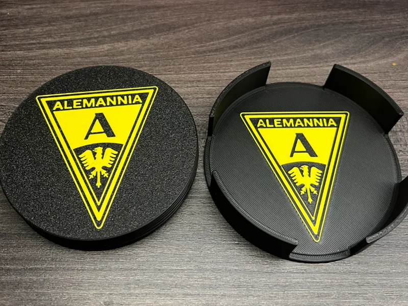 Alemannia Aachen Untersetzer+Aufbewahrung