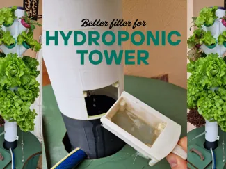 Better filter for hydroponic tower