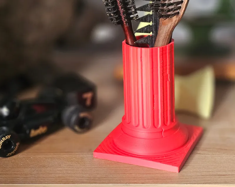 Roman column inspired pencil holder