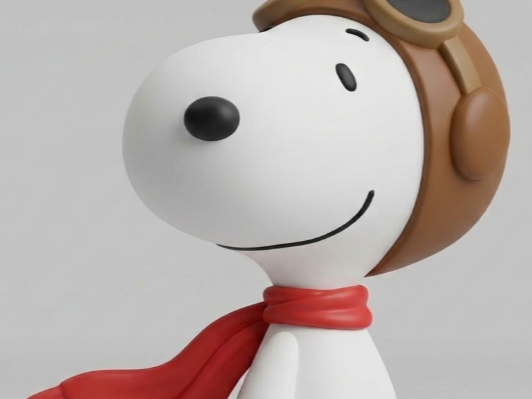 Llavero de Snoopy aviador pequeño