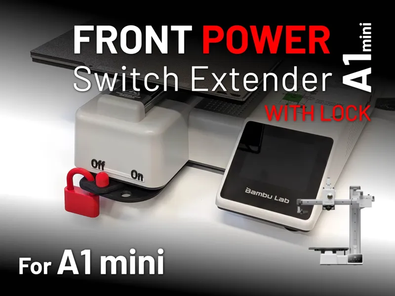 A1 mini Front Power Switch Extender
