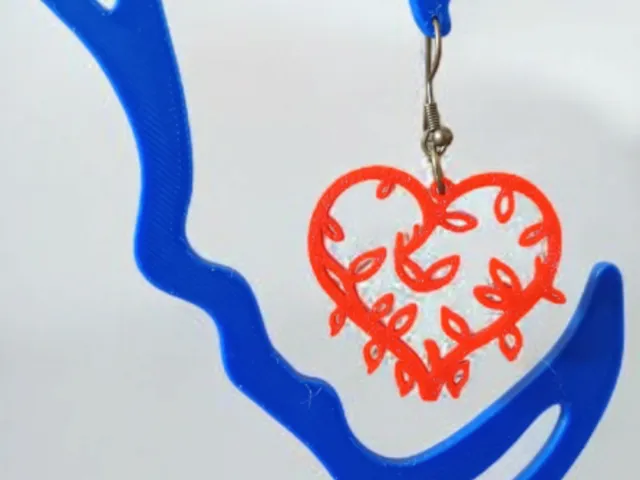 Valentine Heart Vine Earrings