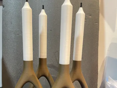 Four Candles Fork Handles