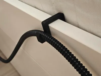 Bedside frame cable holder