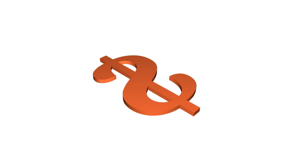 Dollar Sign by paddys - MakerWorld