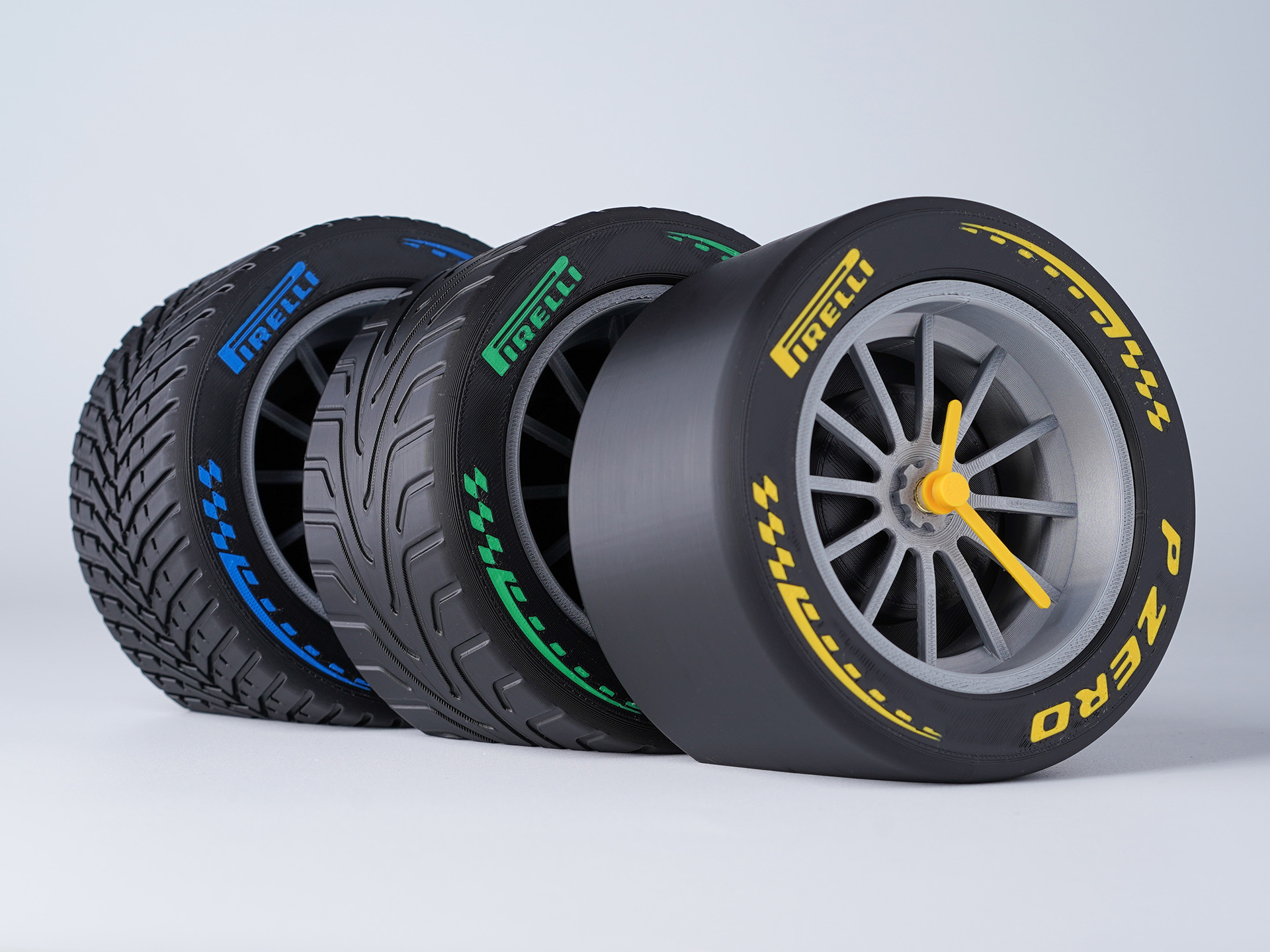 Orologio a forma di ruota di formula 1