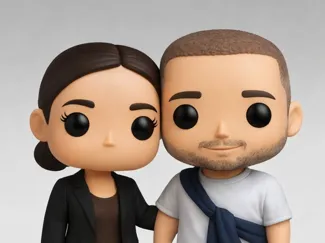 Stylized Couple Figure