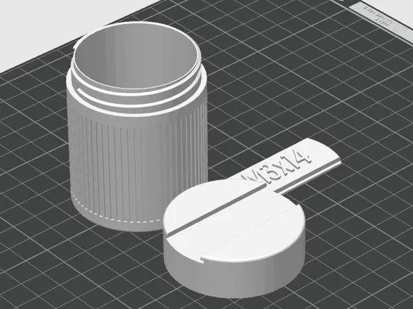 Boîte de rangement pour vis avec étiquettes