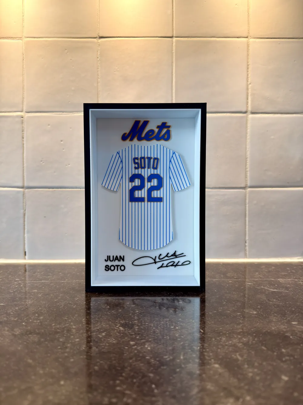 Mets Frame Juan Soto - New York Mets - Jersey Frame - Free 3D Print Model - MakerWorld