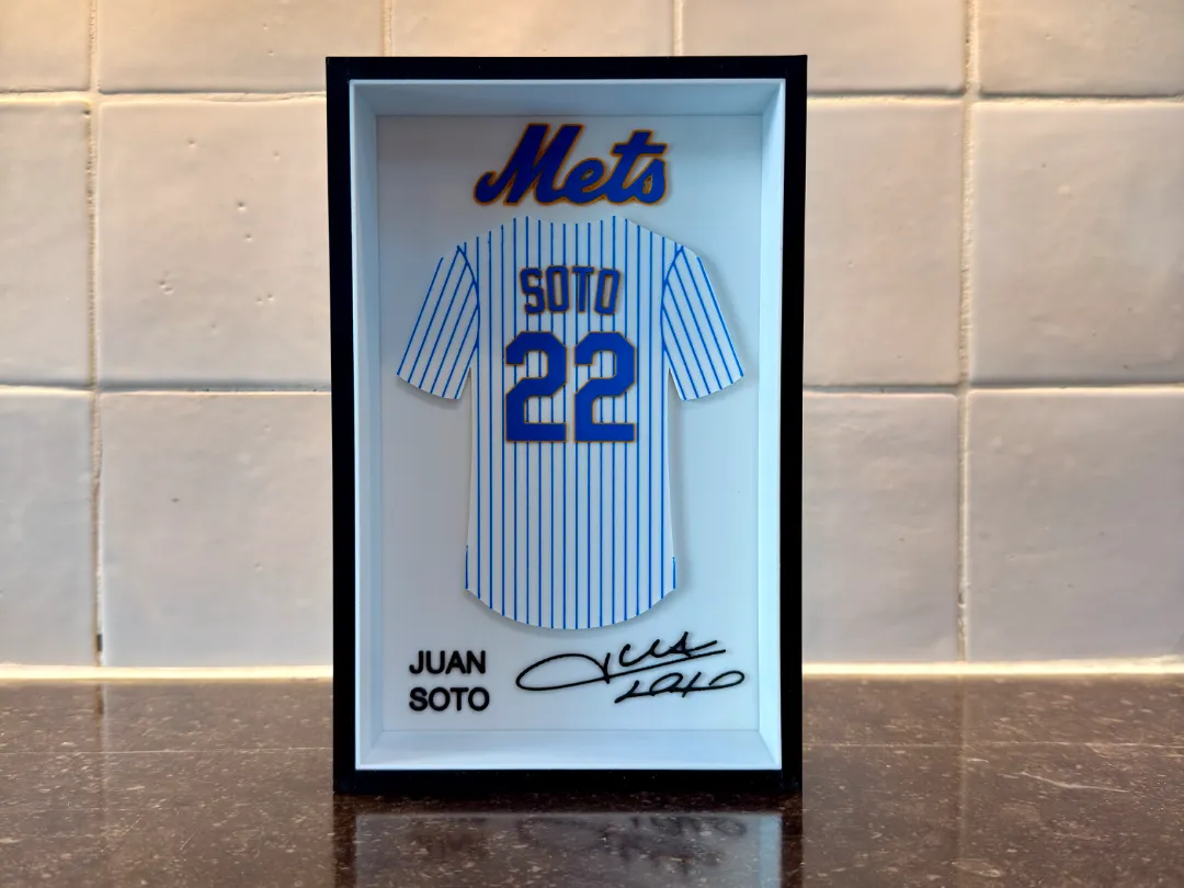Mets Frame Juan Soto - New York Mets - Jersey Frame - Free 3D Print Model - MakerWorld