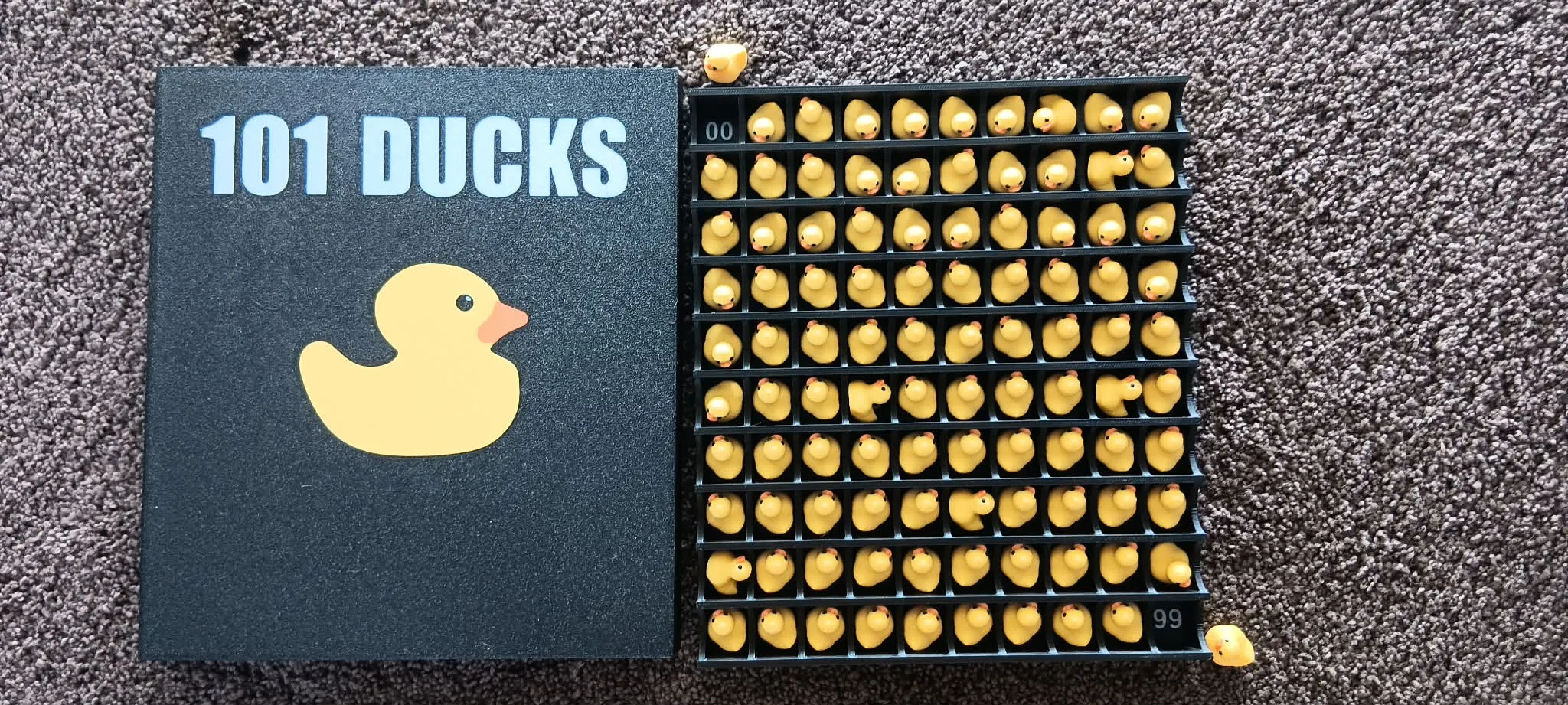 100 hidden duck game - Storage tray view 4