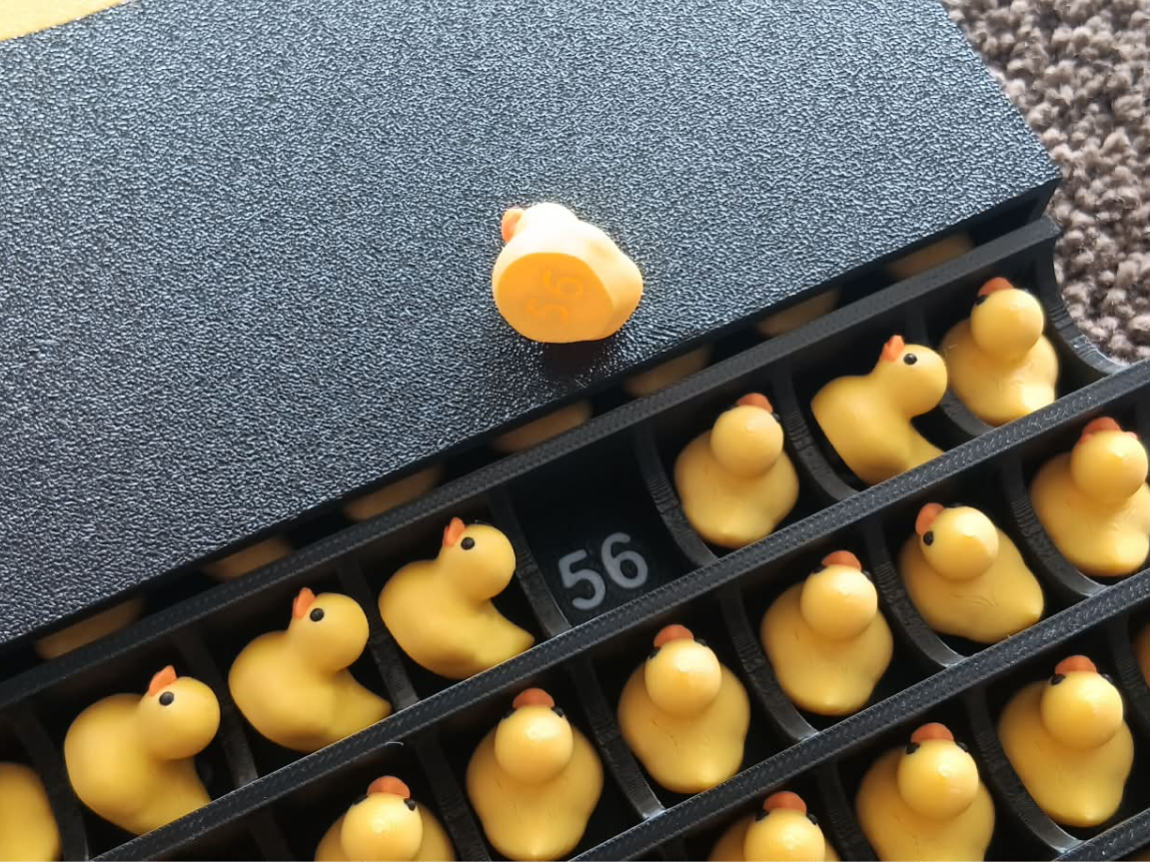 100 hidden duck game - Storage tray