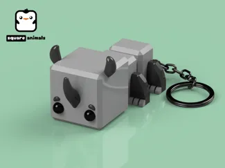 Cute Rhino (Articulated)