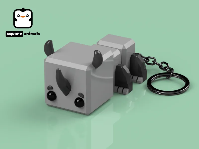 Cute Rhino (Articulated)