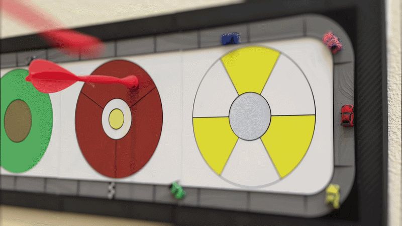 Magnetic Darts Raceway