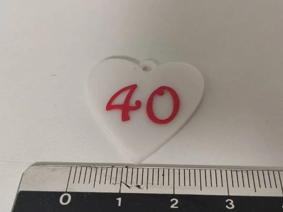 Heart Earrings 40 Bicolor - NO AMS view 3
