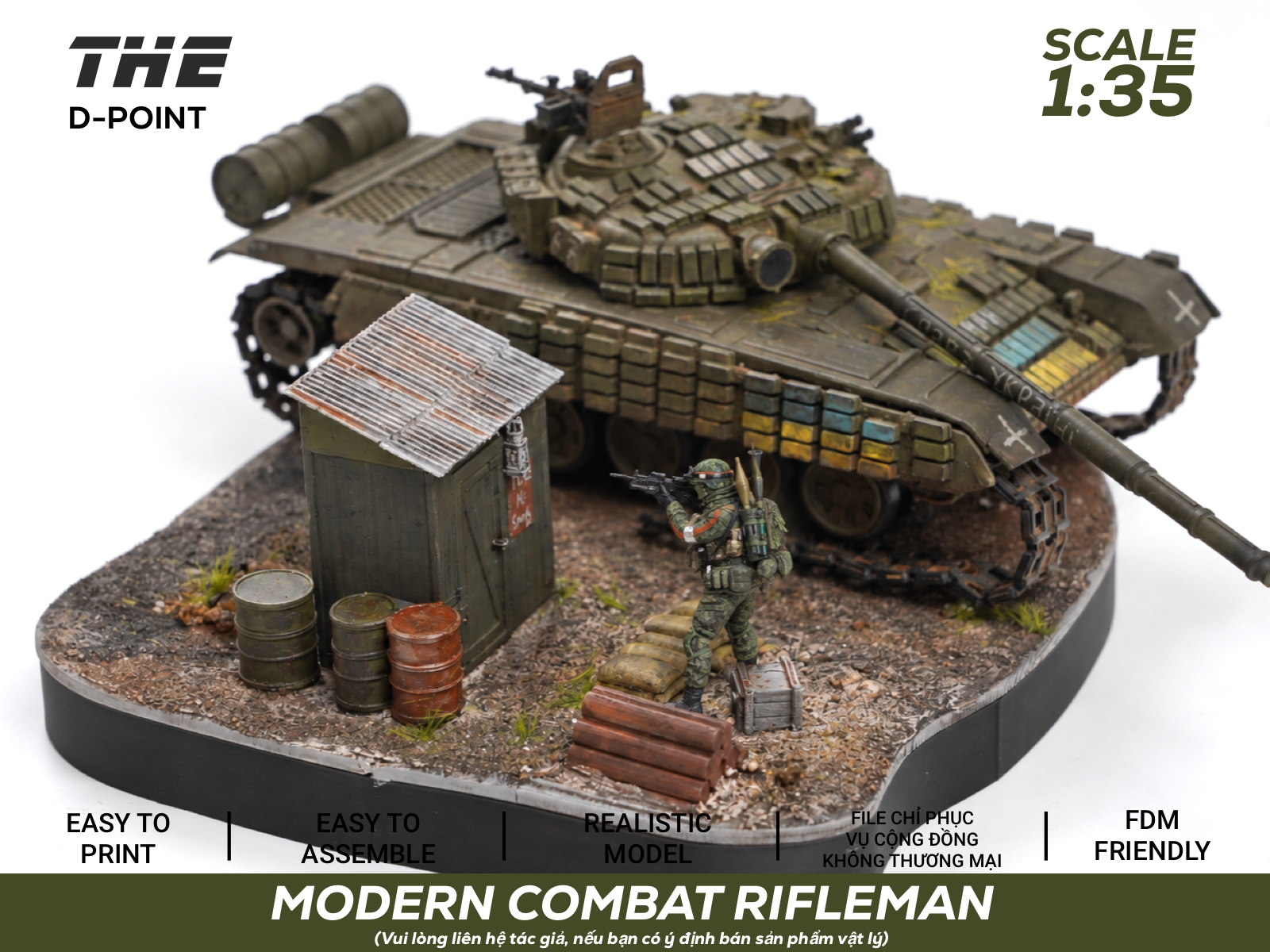 Modern Battlefield Soldier | 1:35 Scale Figure - 1