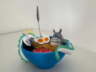Bowl de Ramen Ghibli: Haku, Totoro & Sin-Cara