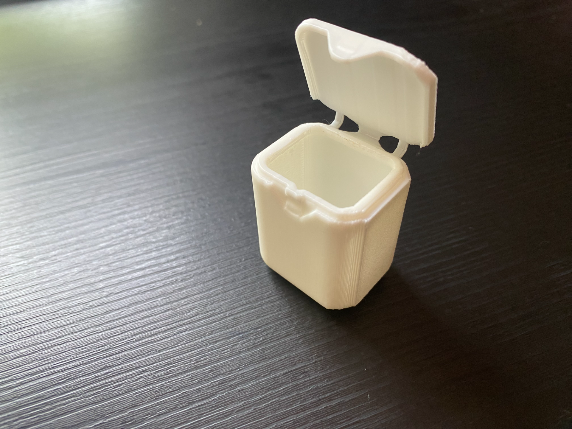 small box with a living hinge