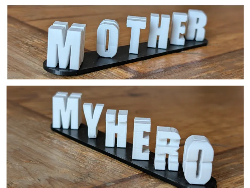 MOTHER - MYHERO ambigram Mother's Day or Birthday