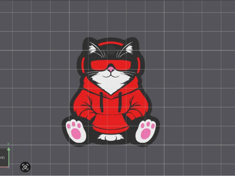 Coole_Katze_Schlüsselanhänger