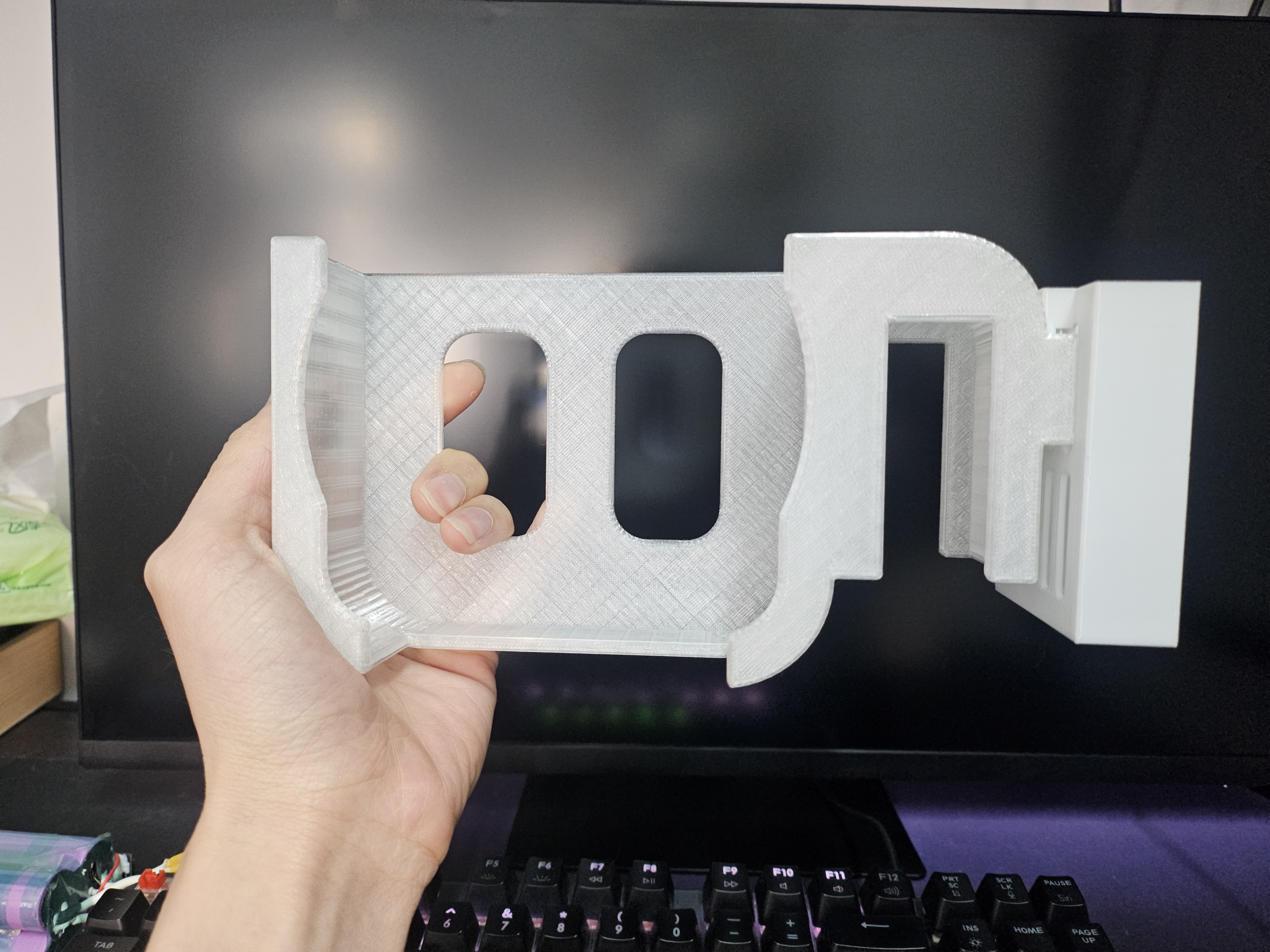 Miniatura 2 do modelo 3D Mac mini m4支架红米a27u显示器支架
