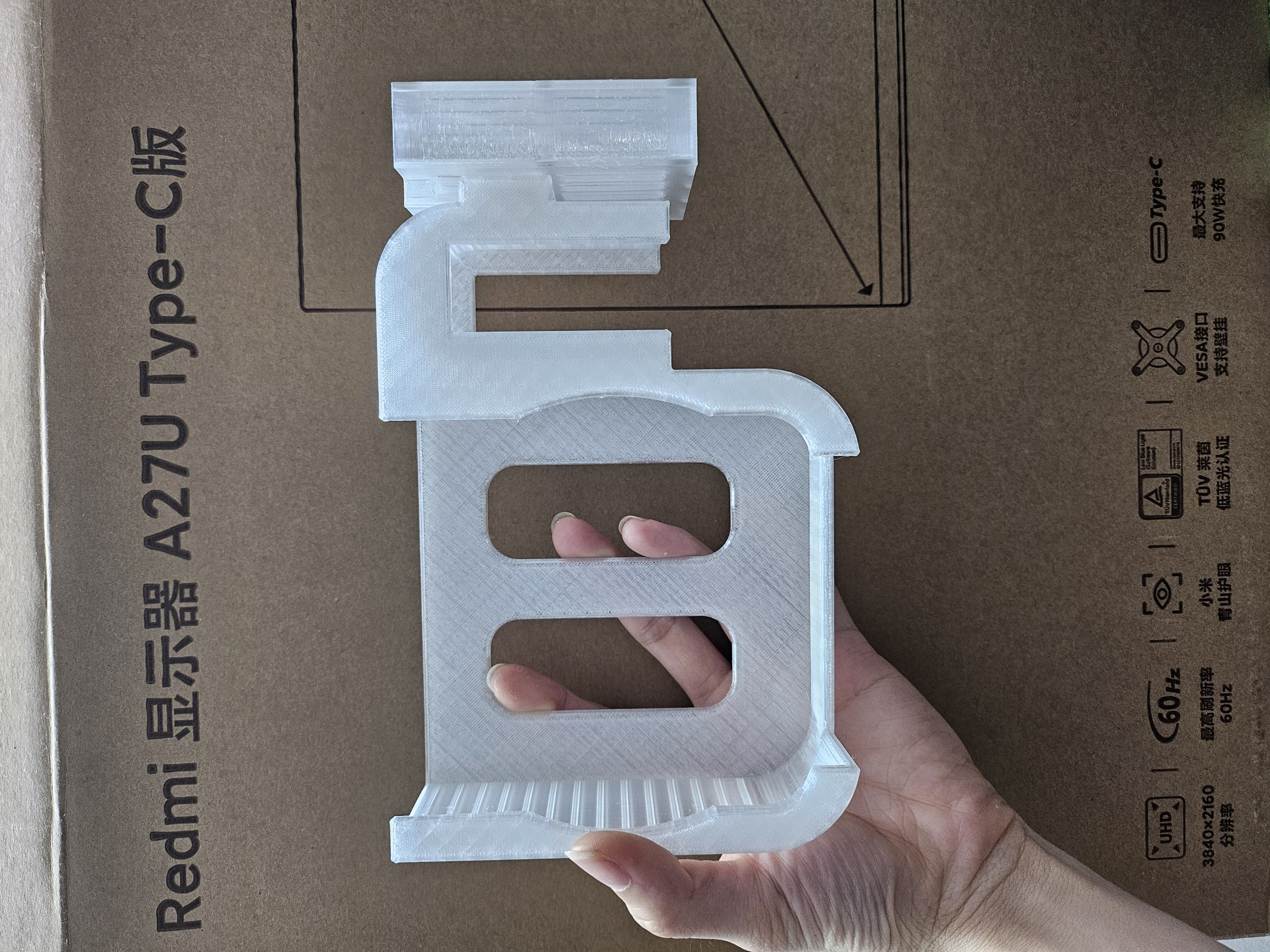 Miniatura 3 do modelo 3D Mac mini m4支架红米a27u显示器支架