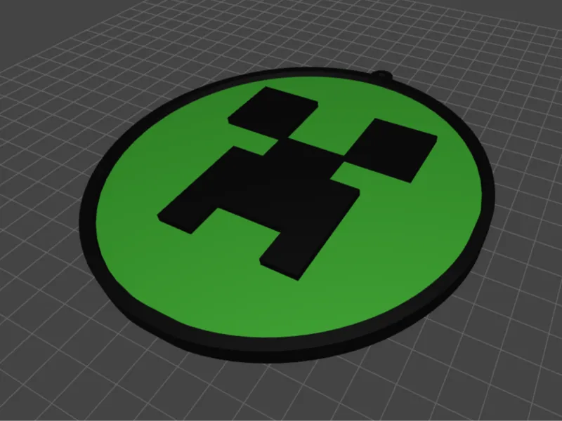 Minecraft Creeper Keychain 3D Model