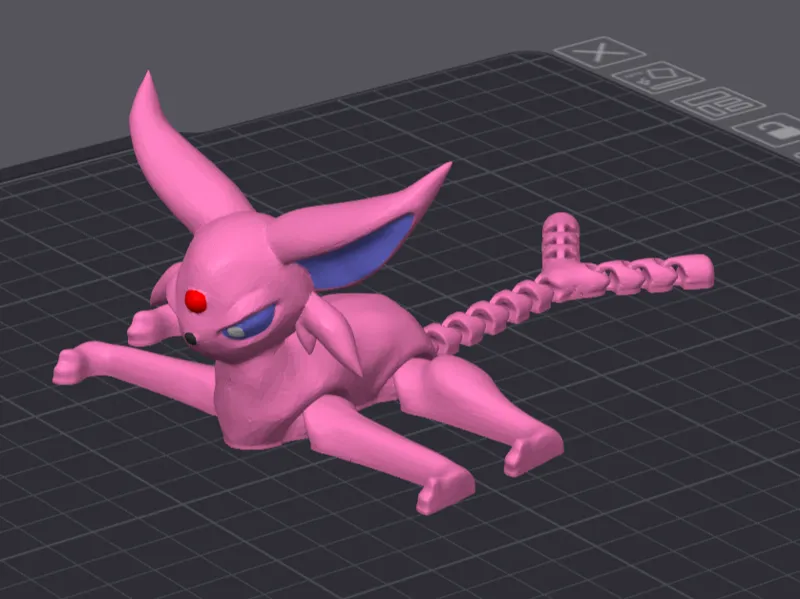 0196 Espeon - flexible - articulado - pokemon
