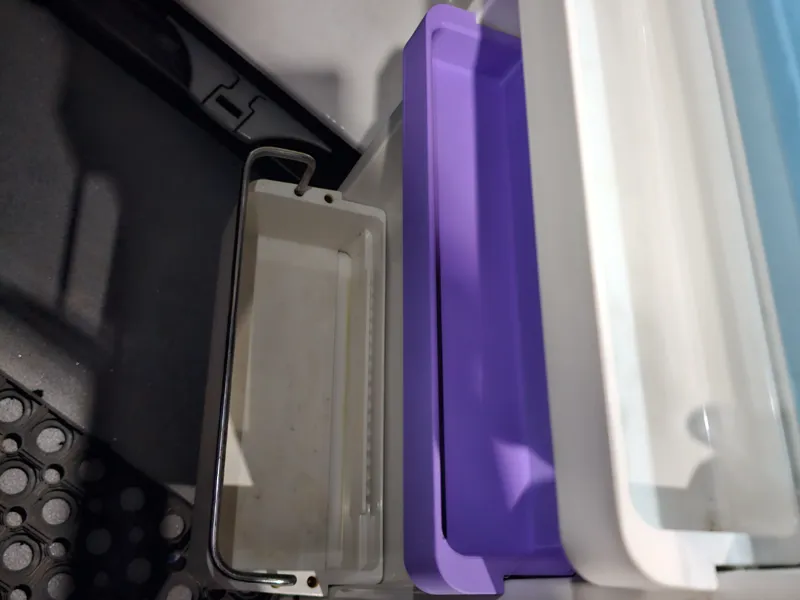 Waeco campervan fridge door shelf