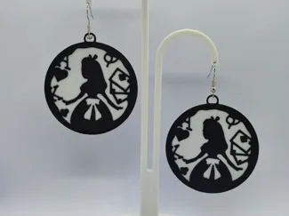 Pendientes Alicia en el país de las maravillas
