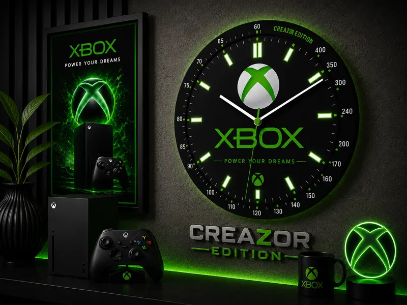 Horloge Murale Modulaire – Édition Xbox 