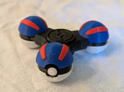 Pokeball Fidget Spinner - Great Ball