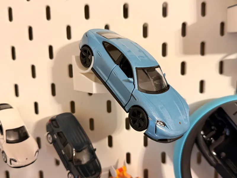 45 degrees side view 1:16 diecast hook for Skadis