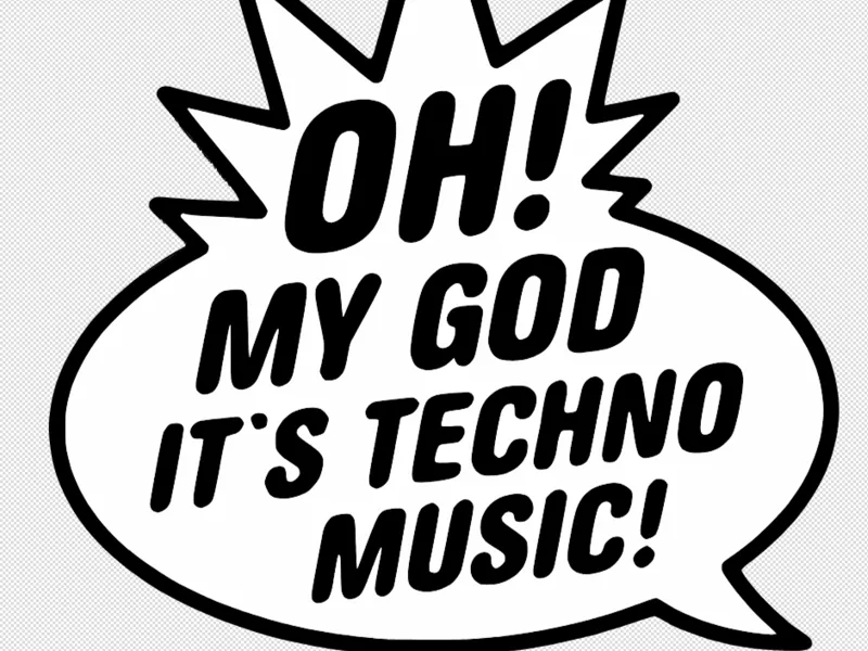 Oh! My God It`s Techno Music Plate / Coaster