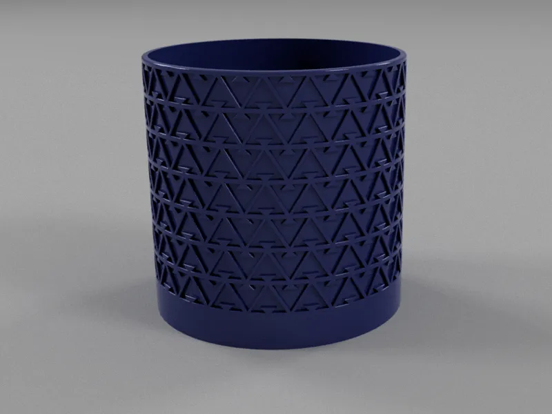 Planter with traditional motifs-Muska