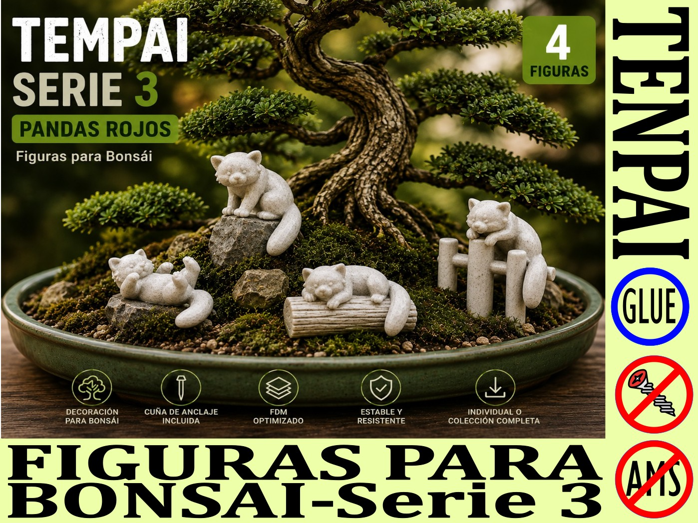 TENPAI - SERIE 3 (pandas rojos)