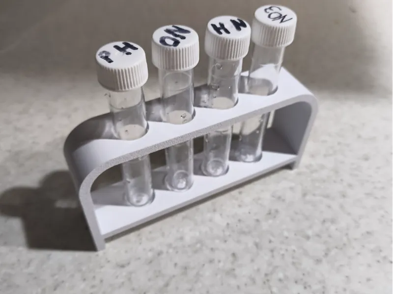 Aqarium water test tube holder