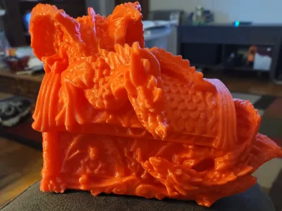 Dragon treasure chest box