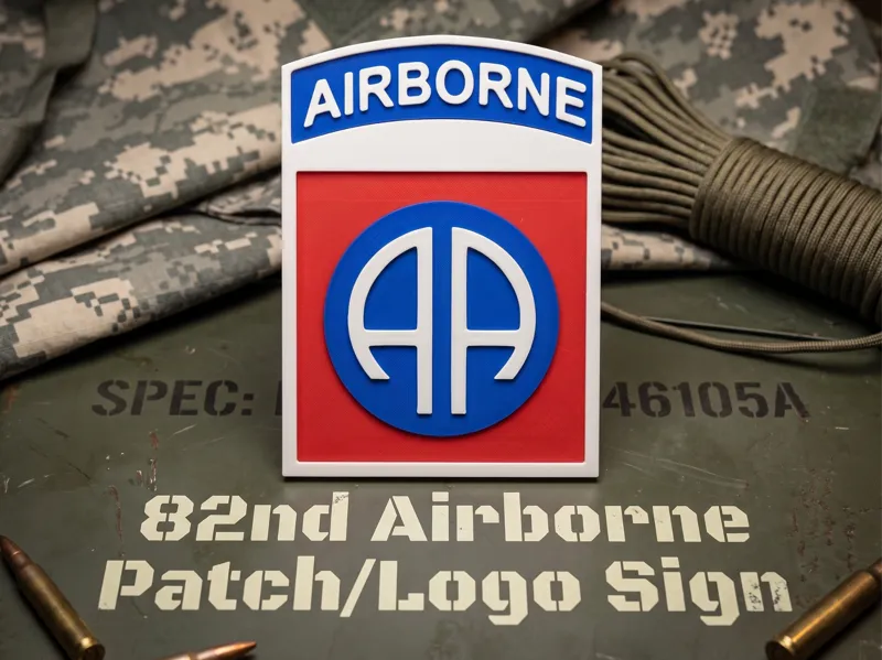 82nd Airborne Division Patch Sign/Plaque